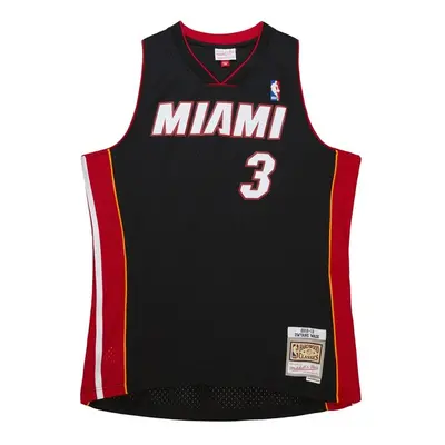 Mitchell & Ness Miami Heat #3 Dwayne Wade Swingman Jersey black