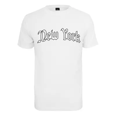 Mr. Tee New York Wording Tee white