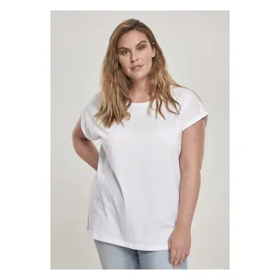 Urban Classics Ladies Organic Extended Shoulder Tee white