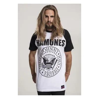 Mr. Tee Ramones Circle Raglan Tee wht/blk