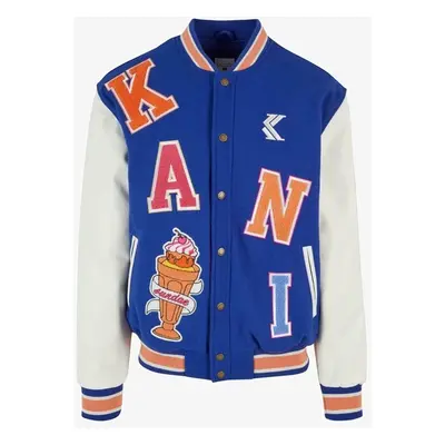 Karl Kani Og Block Patch College Jacket navvy/off white