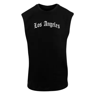 Mr. Tee Los Angeles Wording Sleeveless Tee black