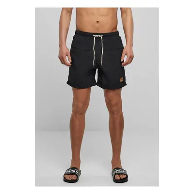 Urban Classics Block Swim Shorts 2-Pack vintageblue+black