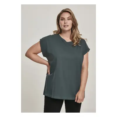 Urban Classics Ladies Extended Shoulder Tee bottlegreen