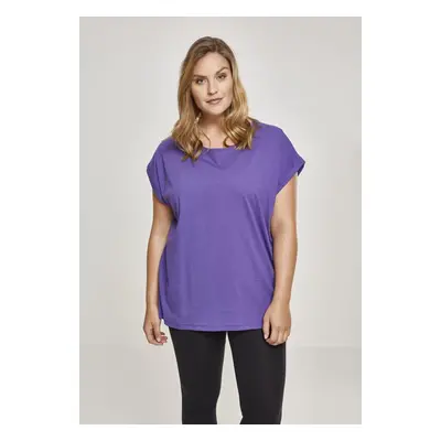 Urban Classics Ladies Extended Shoulder Tee ultraviolet