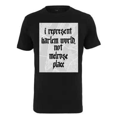 Mr. Tee Harlem Words Tee T-Shirt Round Neck black