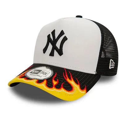 sapka New Era 9FORTY E-Frame MLB FLAME Trucker Cap Black White