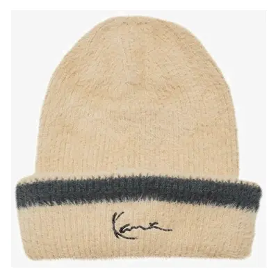 Téli sapka karl kani Signature Fluffy Beanie sand/black