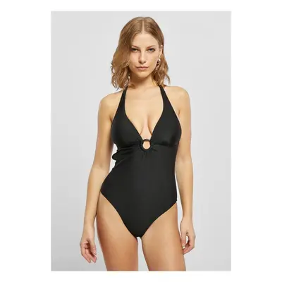 Urban Classics Ladies Recycled Neckholder Swimsuit black