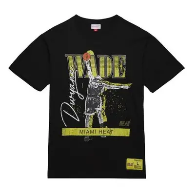 Mitchell & Ness T-shirt HW Neon Pop Player SS Tee Vintage Logo Dwyane Wade black