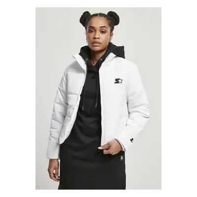 Ladies Starter Logo Puffer Jacket white