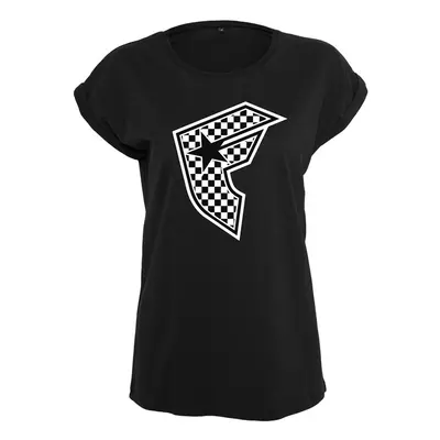 Urban Classics Ladies Checker Badge Tee black