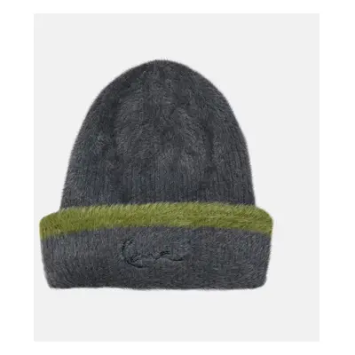 Téli sapka karl kani Signature Fluffy Beanie black/olive