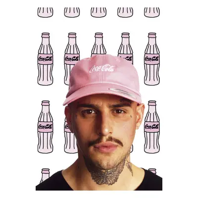 Mr. Tee Coca Cola Logo Dad Cap pink