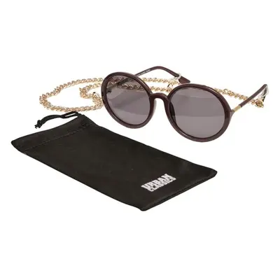 Urban Classics Sunglasses Cannes with Chain cherry