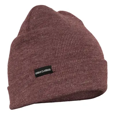 Urban Classics Basic Flap Beanie burgundy melange