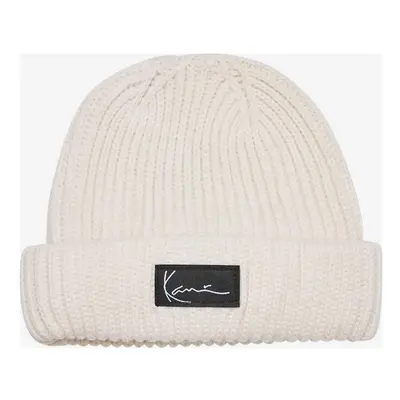 Téli sapka karl kani Woven Signature Essential Fisherman Beanie white