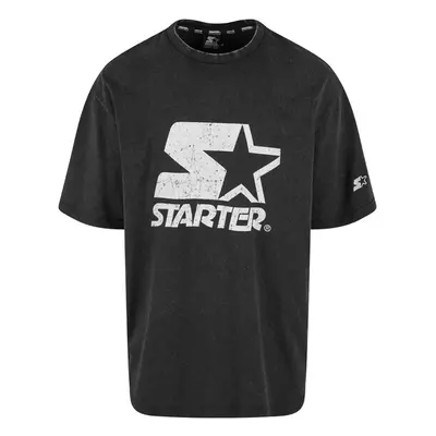 Starter Logo Oversize Acid Tee black acid washed