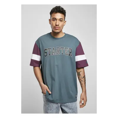 Starter Throwback Tee teal/darkviolet/white