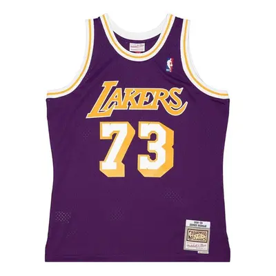 Mitchell & Ness Los Angeles Lakers #73 Dennis Rodman Swingman Jersey purple