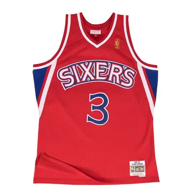 Mitchell & Ness Philadelphia 76ers #3 Allen Iverson red Swingman Jersey (18199)