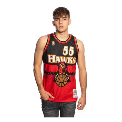 Mitchell & Ness Atlanta Hawks #55 Dikembe Mutombo scarlet Swingman Jersey