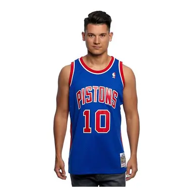 Mitchell & Ness Detroit Pistons #10 Dennis Rodman blue/red Swingman Jersey