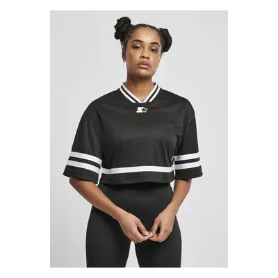 Ladies Starter Cropped Mesh Jersey black/white