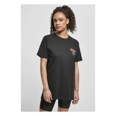 Mr. Tee Ladies Rose Tee black