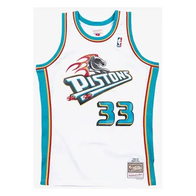 Mitchell & Ness Detroit Pistons #33 Grant Hill white Swingman Jersey