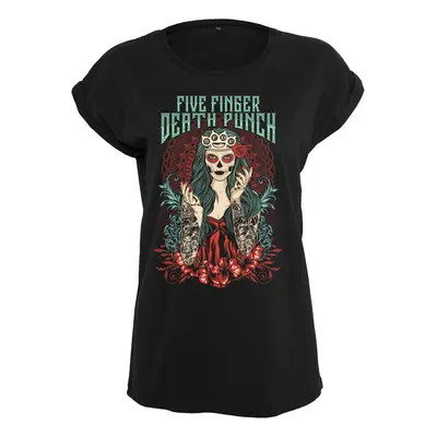 Mr. Tee Ladies Five Finger Deathpunch Lady Muerta Tee black