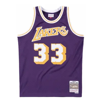 Mitchell & Ness Los Angeles Lakers #33 Kareem Abdul-Jabbar Swingman Jersey purple