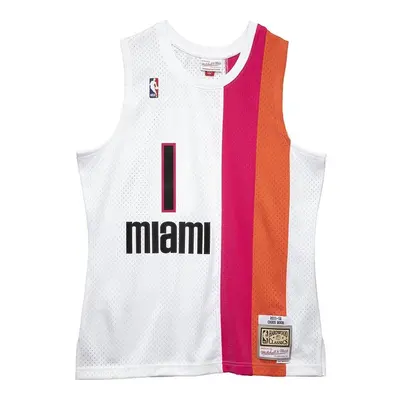 Mitchell & Ness Miami Heat #1 Chris Bosh Swingman Jersey white