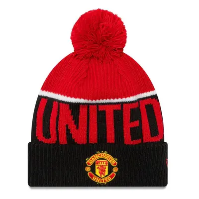 Téli Sapka New Era Knit Medium Sport Beanie Manchester United Black