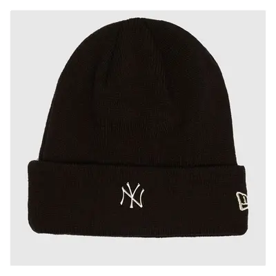 Téli Sapka New Era Knit Medium MLB Metallic Beanie NY Yankees Black