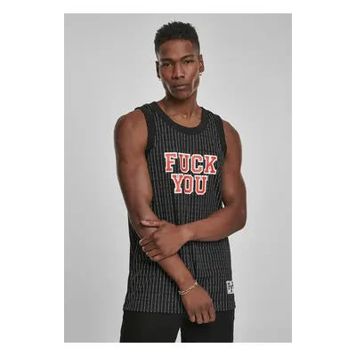 Mr. Tee Fuckyou Basketball Top blk/wht