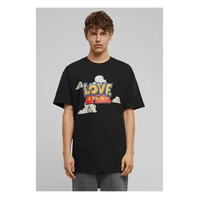 Mr. Tee Love Story Heavy Oversize Tee black