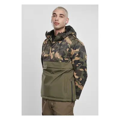 Urban Classics Camo Mix Pull Over Jacket olive/wood camo