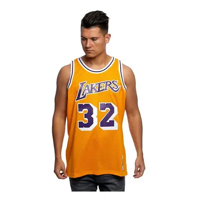 Mitchell & Ness Los Angeles Lakers #32 Magic Johnson yellow Swingman Jersey