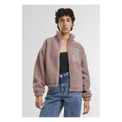 Urban Classics Ladies Sherpa Mix Jacket duskrose