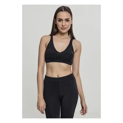 Urban Classics Ladies Tech Mesh Crossback Bra black