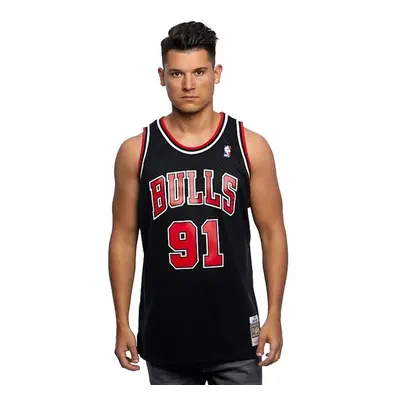 Mitchell & Ness Chicago Bulls #91 Dennis Rodman black / red Swingman Jersey