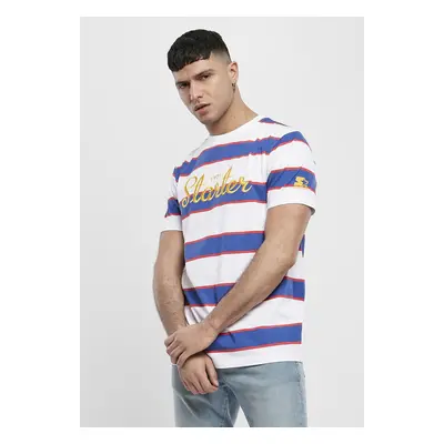 Starter Script Stripe Tee white/ultra marine/starter red