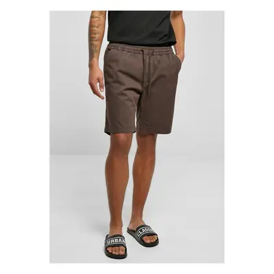 Urban Classics Stretch Twill Joggshorts brown