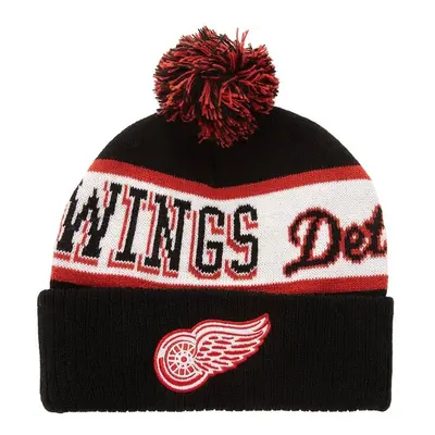 Mitchell & Ness NHL Block Sweep Pom Knit Detroit Red Wings black