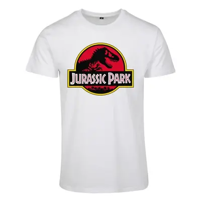 Mr. Tee Jurassic Park Logo Tee white