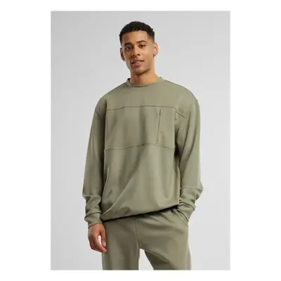 Urban Classics Scuba Zip Pocket Crew palegreen