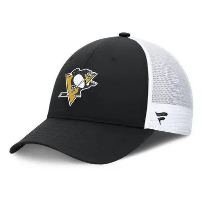 Fanatics NHL Authentic Pro Rink Structured Adjustable Snapback Pittsburgh Penguins Black/White