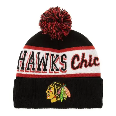 Mitchell & Ness NHL Block Sweep Pom Knit Chicago Blackhawks black