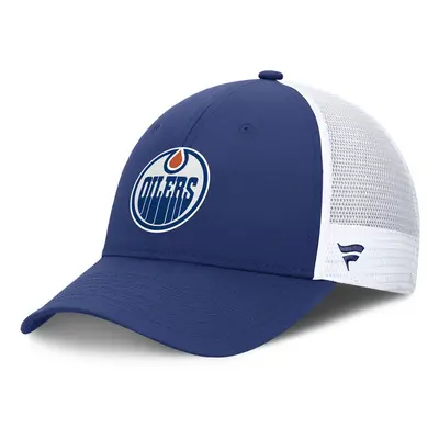 Fanatics NHL Authentic Pro Rink Structured Adjustable Snapback Edmonton Oilers Blue Cobalt/White